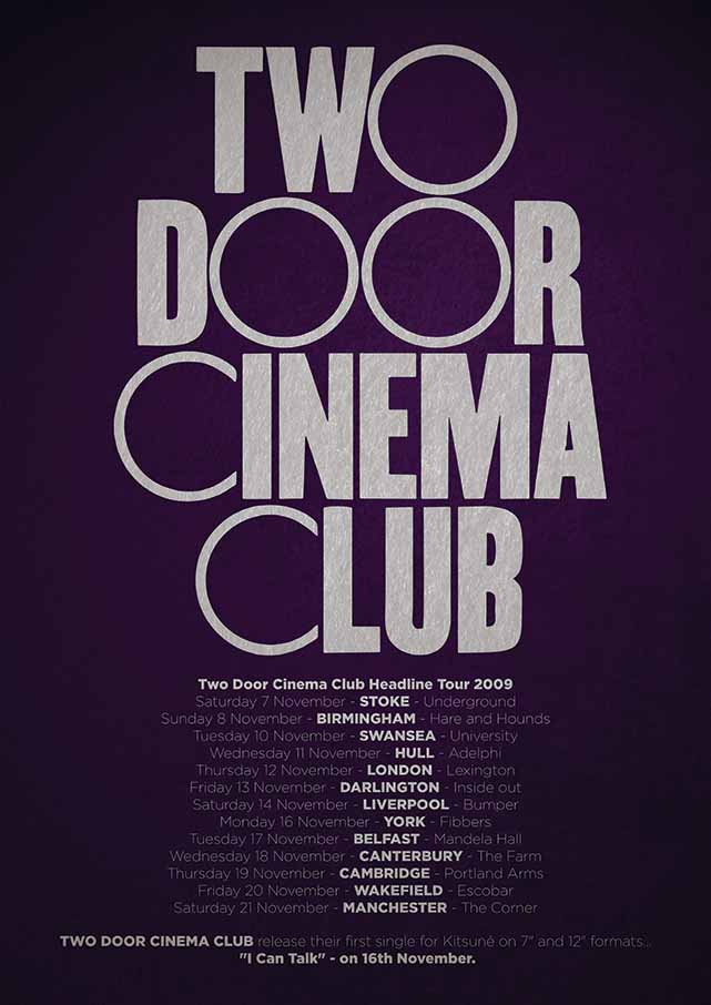 41 – Two Door Cinema Club Poster Print – The Adelphi Club in Hull